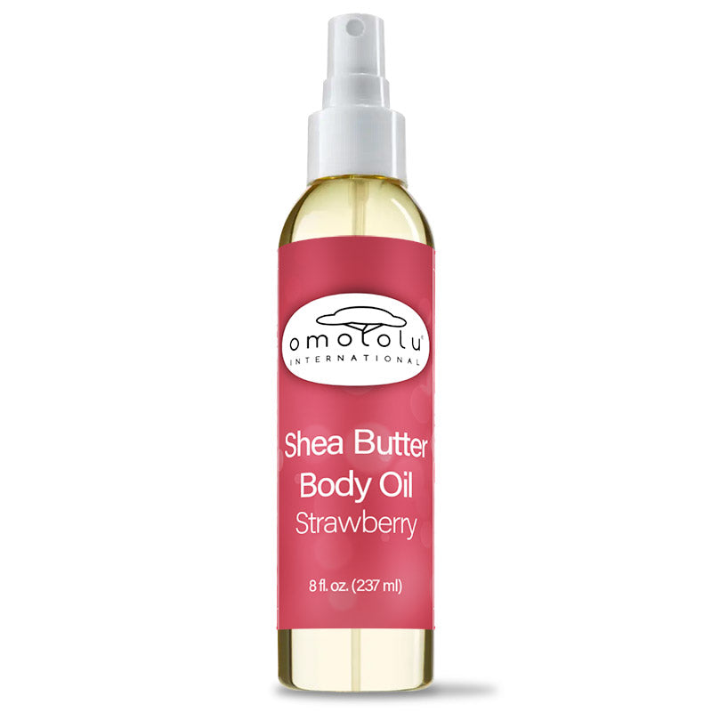 Shea Butter Body Oil - Strawberry - Case (Qt 24)