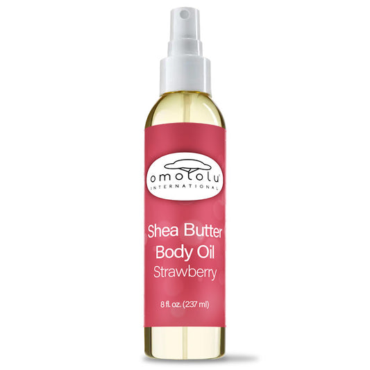 Shea Butter Body Oil - Strawberry - Case (Qt 24)